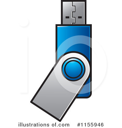 Flash Drive Clipart #1155946 by Lal Perera