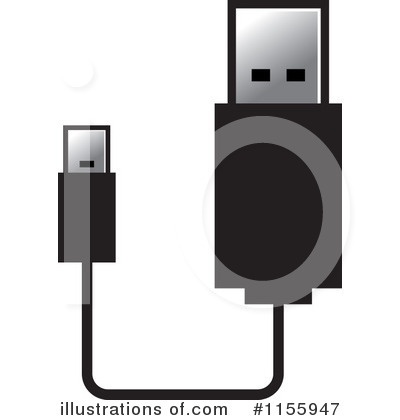Flash Drive Clipart #1155947 by Lal Perera
