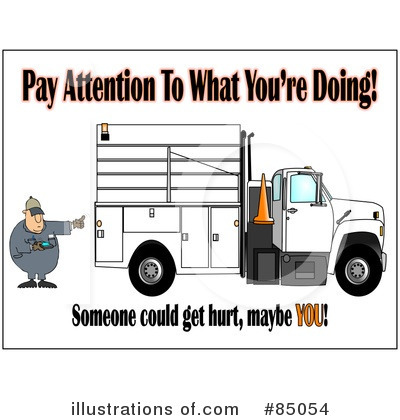 Royalty-Free (RF) Utility Truck Clipart Illustration by djart - Stock Sample #85054