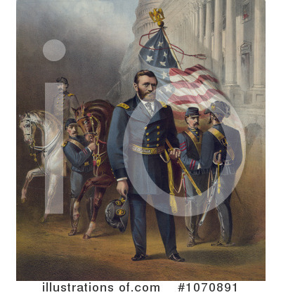 Royalty-Free (RF) Uylsses S Grant Clipart Illustration by JVPD - Stock Sample #1070891