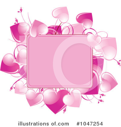 Heart Background Clipart #1047254 by Pushkin