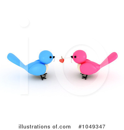 Lovebirds Clipart #1049347 by BNP Design Studio