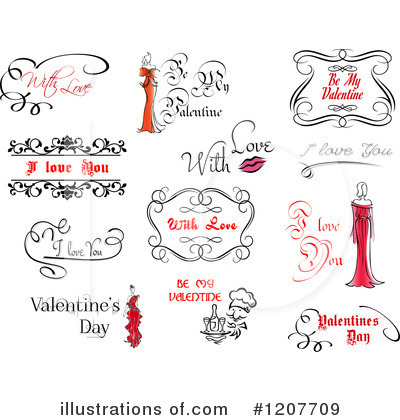 Royalty-Free (RF) Valentine Clipart Illustration by Vector Tradition SM - Stock Sample #1207709