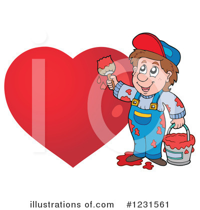 Royalty-Free (RF) Valentine Clipart Illustration by visekart - Stock Sample #1231561