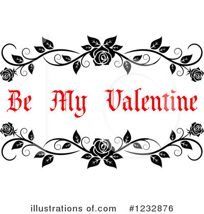 Be My Valentine Clipart #1232876 by Vector Tradition SM
