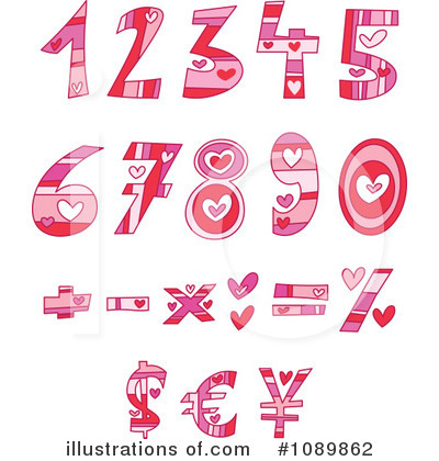 Royalty-Free (RF) Valentine Design Elements Clipart Illustration by yayayoyo - Stock Sample #1089862