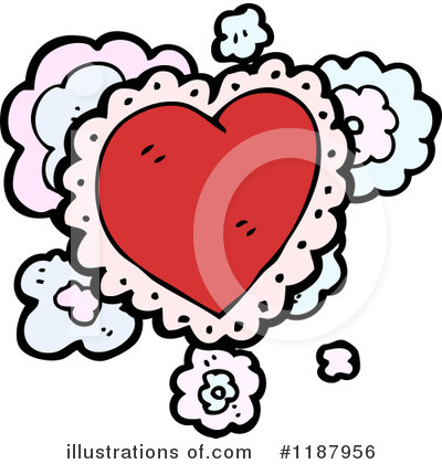 Royalty-Free (RF) Valentine Heart Clipart Illustration by lineartestpilot - Stock Sample #1187956