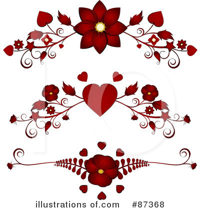 Royalty-Free (RF) Valentine Site Header Clipart Illustration by elaineitalia - Stock Sample #87368