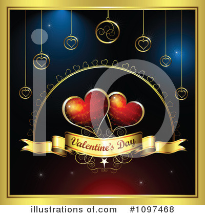 Royalty-Free (RF) Valentines Day Clipart Illustration by merlinul - Stock Sample #1097468