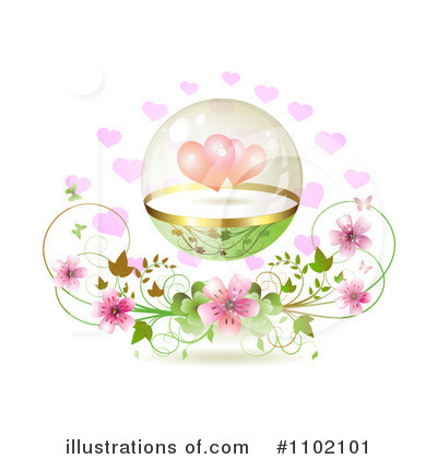 Royalty-Free (RF) Valentines Day Clipart Illustration by merlinul - Stock Sample #1102101