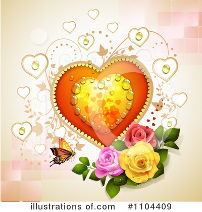 Royalty-Free (RF) Valentines Day Clipart Illustration by merlinul - Stock Sample #1104409