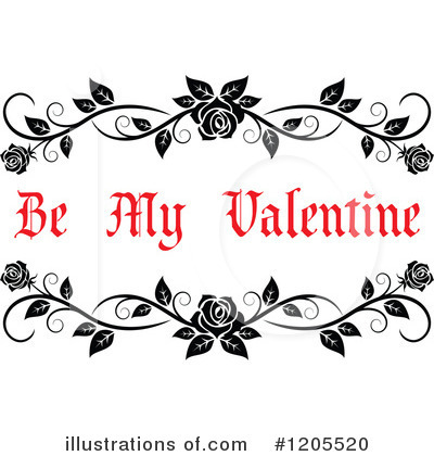 Be My Valentine Clipart #1205520 by Vector Tradition SM