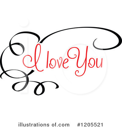 I Love You Clipart #1205521 by Vector Tradition SM