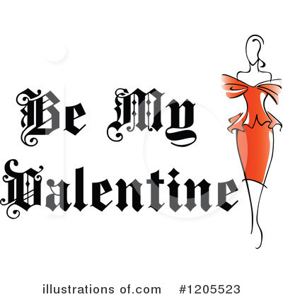 Be My Valentine Clipart #1205523 by Vector Tradition SM