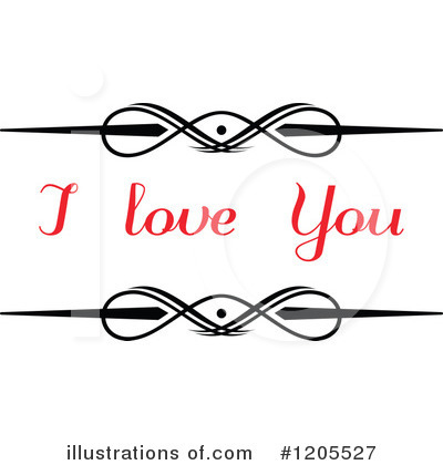 I Love You Clipart #1205527 by Vector Tradition SM