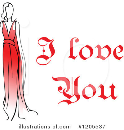 I Love You Clipart #1205537 by Vector Tradition SM