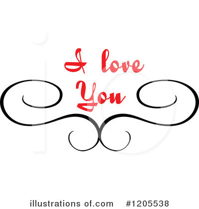 I Love You Clipart #1205538 by Vector Tradition SM