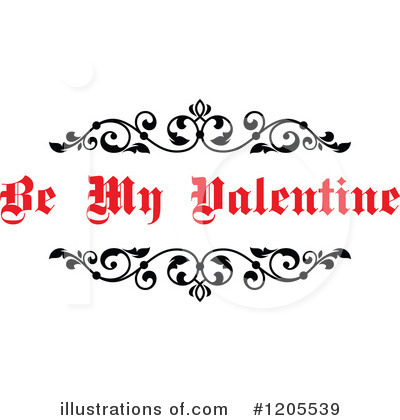 Be My Valentine Clipart #1205539 by Vector Tradition SM
