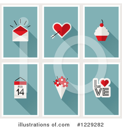 Royalty-Free (RF) Valentines Day Clipart Illustration by elena - Stock Sample #1229282
