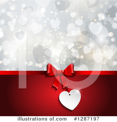 Heart Background Clipart #1287197 by KJ Pargeter