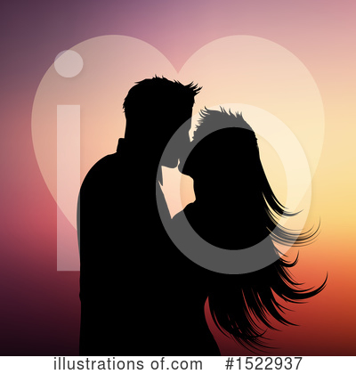 Kissing Clipart #1522937 by KJ Pargeter