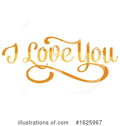 I Love You Clipart #1625967 by Vector Tradition SM