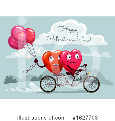 Tandem Bicycle Clipart #1627703 by Vector Tradition SM