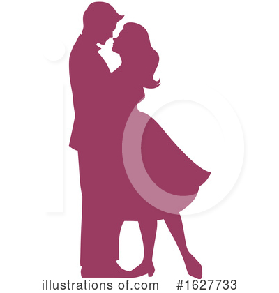 Wedding Couple Clipart #1627733 by Vector Tradition SM