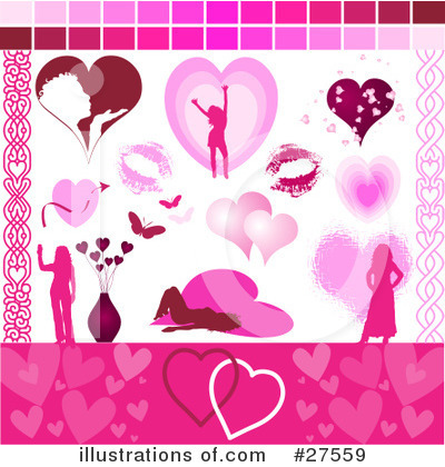 Royalty-Free (RF) Valentines Day Clipart Illustration by KJ Pargeter - Stock Sample #27559
