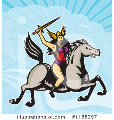 Royalty-Free (RF) Valkyrie Clipart Illustration by patrimonio - Stock Sample #1188397
