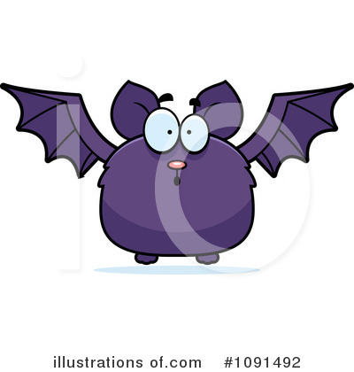Flying Bat Clipart #1091492 by Cory Thoman