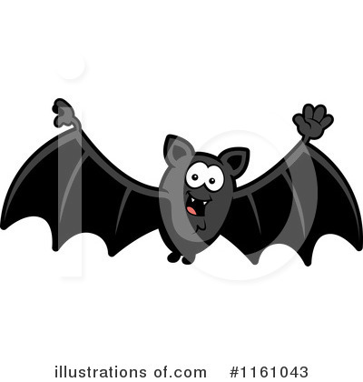 Vampire Bats Clipart #1161043 by Cory Thoman