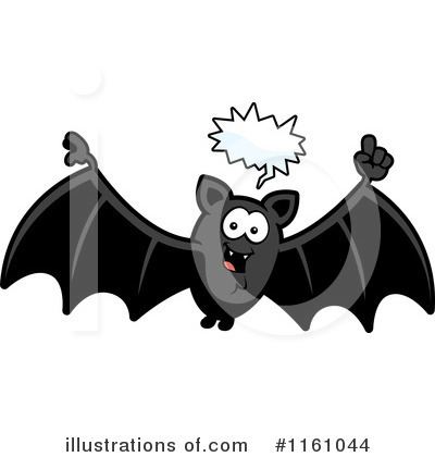 Flying Bat Clipart #1161044 by Cory Thoman
