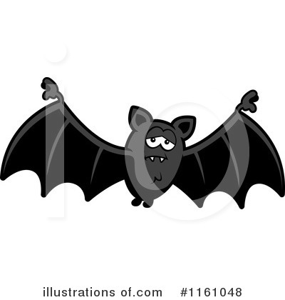 Flying Bat Clipart #1161048 by Cory Thoman