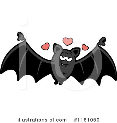Flying Bat Clipart #1161050 by Cory Thoman