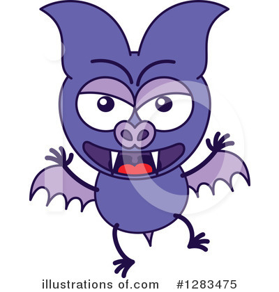 Royalty-Free (RF) Vampire Bat Clipart Illustration by Zooco - Stock Sample #1283475