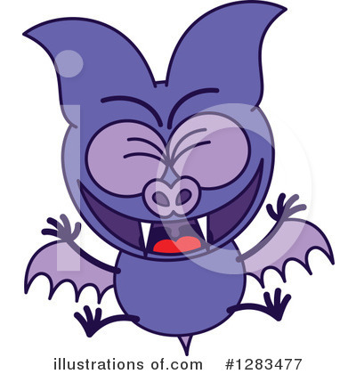 Flying Bat Clipart #1283477 by Zooco