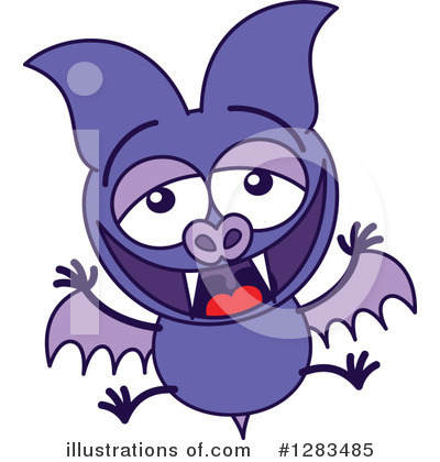 Flying Bat Clipart #1283485 by Zooco
