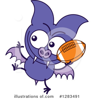 Flying Bat Clipart #1283491 by Zooco