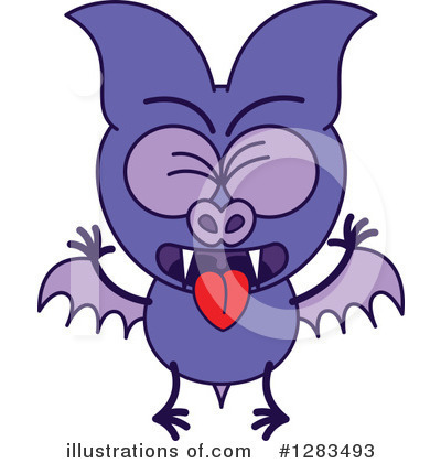 Royalty-Free (RF) Vampire Bat Clipart Illustration by Zooco - Stock Sample #1283493