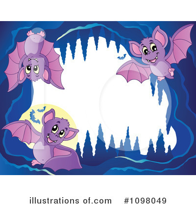 Royalty-Free (RF) Vampire Bats Clipart Illustration by visekart - Stock Sample #1098049