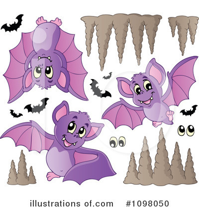 Royalty-Free (RF) Vampire Bats Clipart Illustration by visekart - Stock Sample #1098050