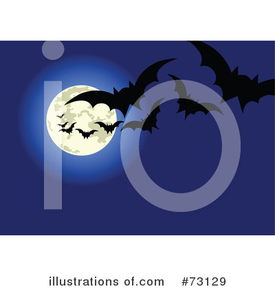 Royalty-Free (RF) Vampire Bats Clipart Illustration by Pushkin - Stock Sample #73129