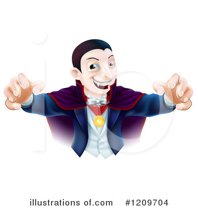 Royalty-Free (RF) Vampire Clipart Illustration by AtStockIllustration - Stock Sample #1209704