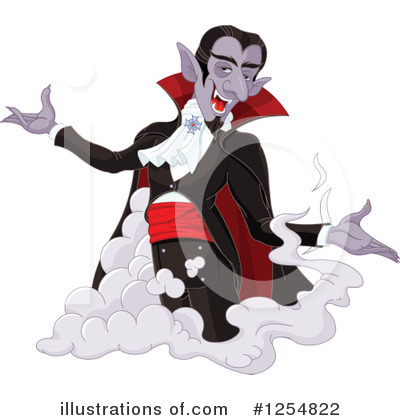 Royalty-Free (RF) Vampire Clipart Illustration by Pushkin - Stock Sample #1254822