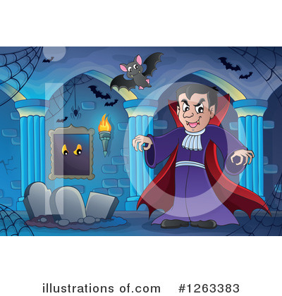 Royalty-Free (RF) Vampire Clipart Illustration by visekart - Stock Sample #1263383