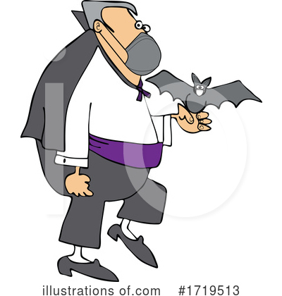 Flying Bat Clipart #1719513 by djart