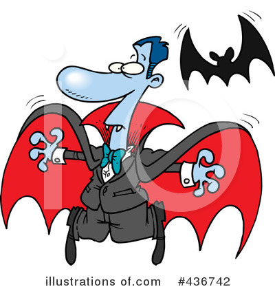 Flying Bat Clipart #436742 by toonaday