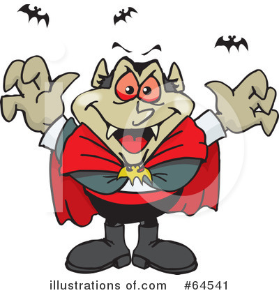 Royalty-Free (RF) Vampire Clipart Illustration by Dennis Holmes Designs - Stock Sample #64541