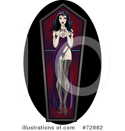 Royalty-Free (RF) Vampire Clipart Illustration by r formidable - Stock Sample #72882